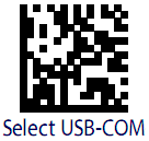 Select USB COM STD
