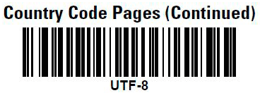 Сканер ds2208. Кодировка UTF-8.