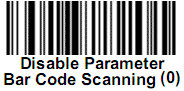 Сканер ds2208, ds9208. Disable Parameter Bar Code Scanning.