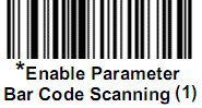 Сканер ds2208, ds9208. Enable Parameter Bar Code Scanning.