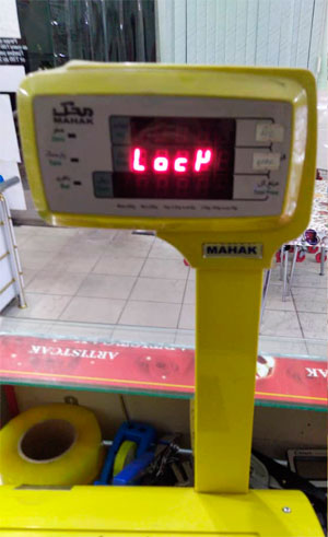 Digital Weighing Scale MAHAK MDSII000. Error Loch